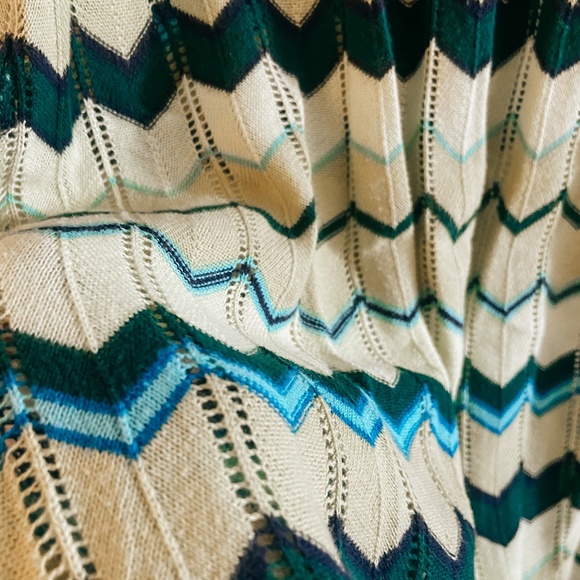 Free People Green Blue Knit & Ribbed Tank Tunic - Picture 3 of 6